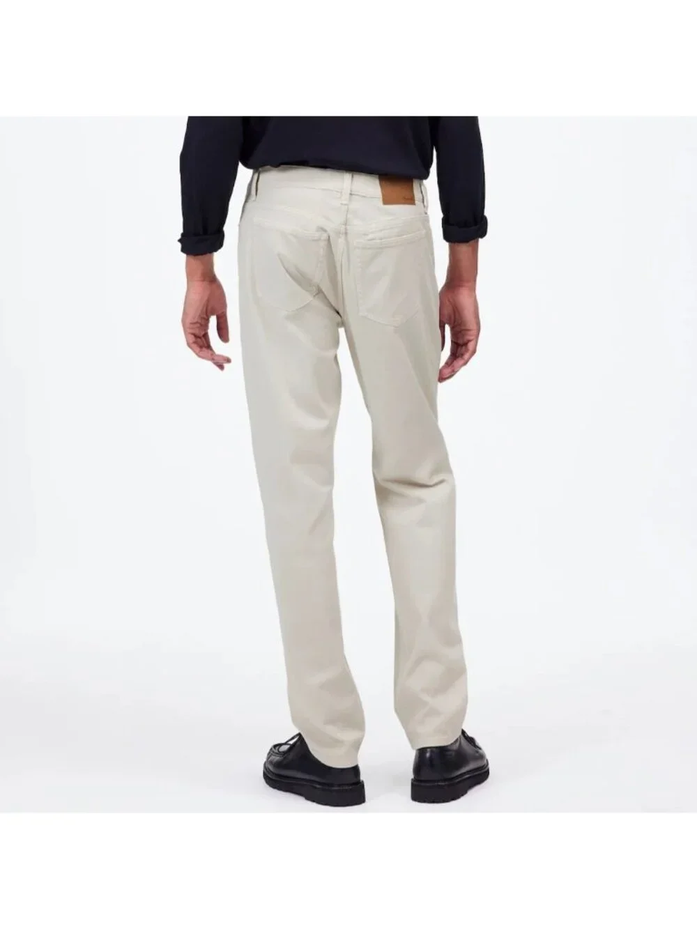 NWT FLAWED Madewell Allday 1991 Straight-Leg Pant 35x34 Beige Stretch Relaxed